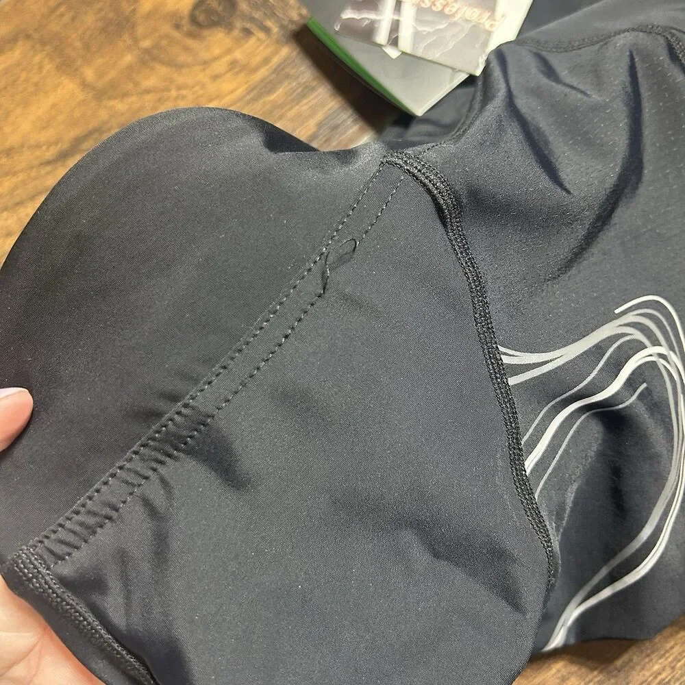 Performance Bicycle Elite Black Nylon Spandex Silicone Padded Riding Short XL